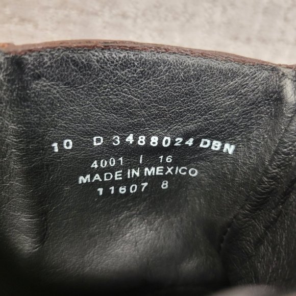 Frye Stanton Men's Size 10 D Brown Side Outside Zip Ankle Biker Boots NEW - Picture 9 of 9